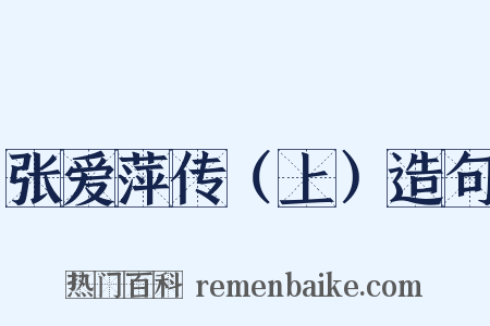 张爱萍传（上）造句是什么意思的图片